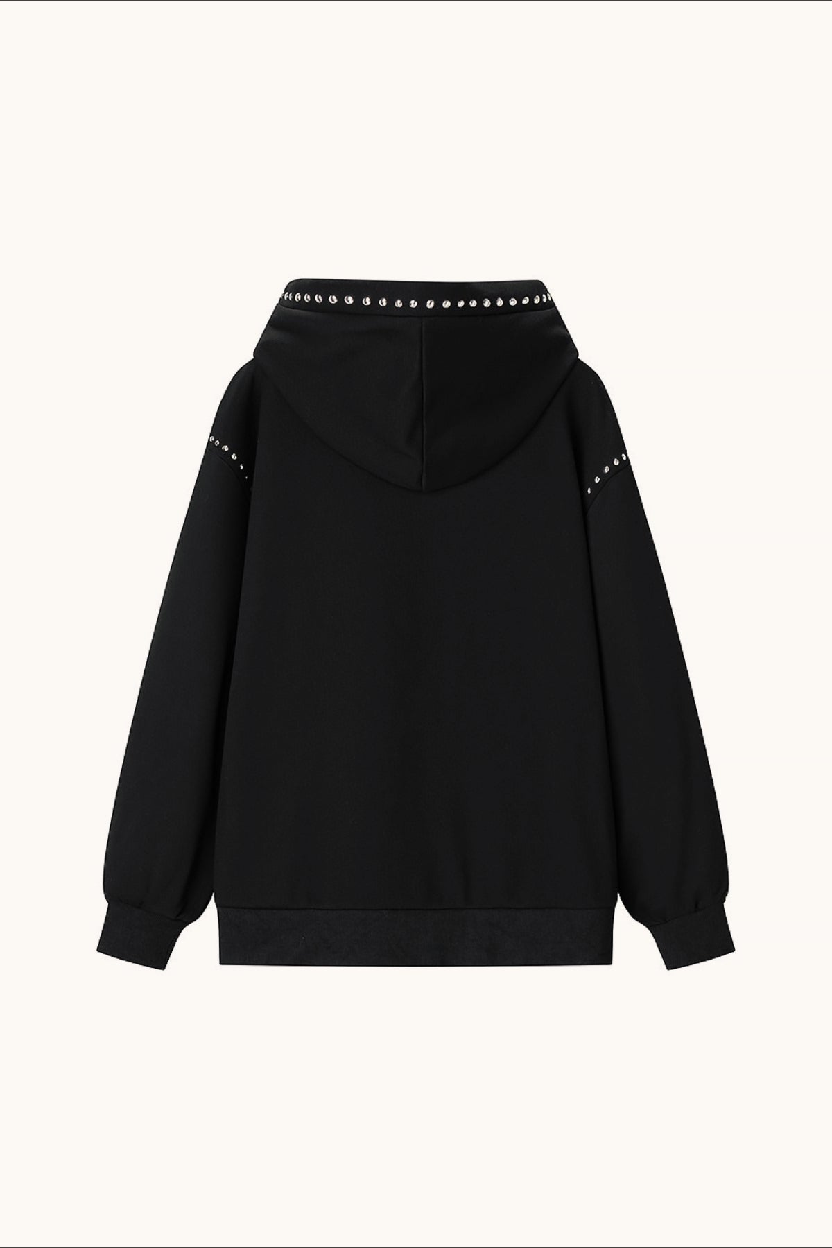 Studded Oversized Pullover Hoodie