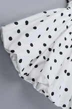 Halter Polka Dot A Line Mini Dress