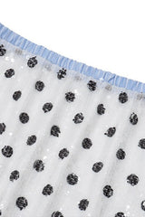 Low Waist Polka Dot Print Skirt