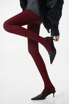 High Waist Knit Moisture Wicking Compression Tights