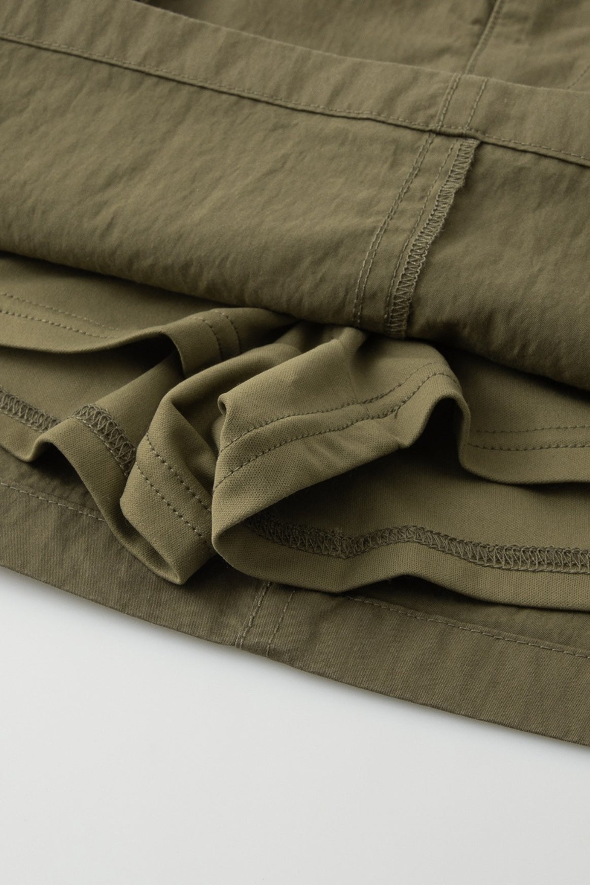 Patch Pockets Olive Utility Cargo Mini Skort