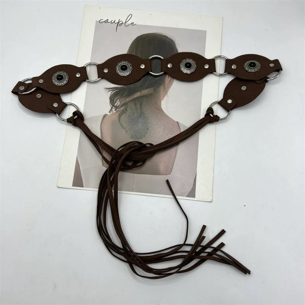 Bohemian Tassel Waist Chain Wide Waist Belt