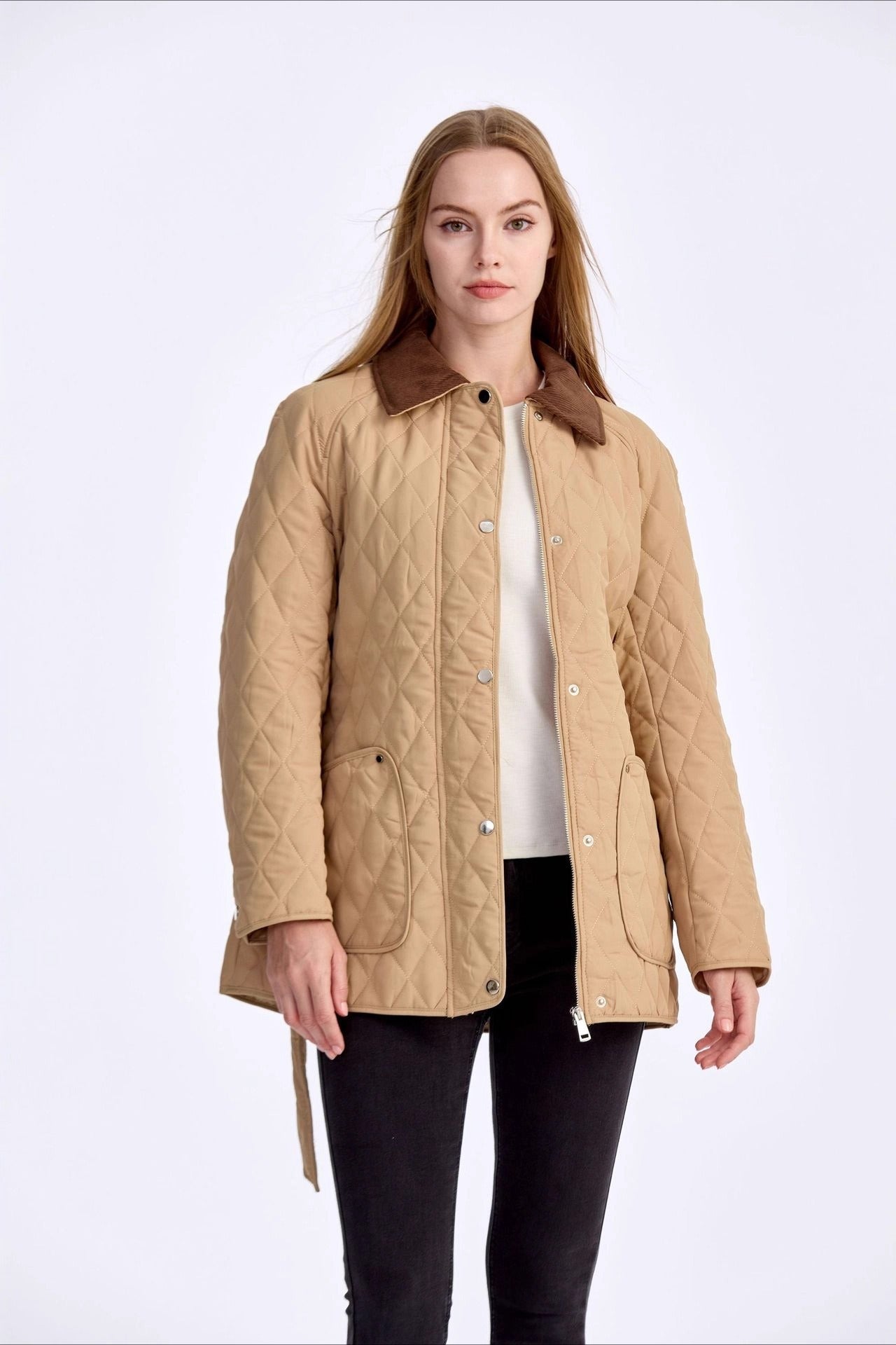 Tailored Lapel Commuter Puffer Jacket Secondary image