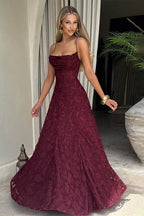 Chiffon Backless Spaghetti Strap Maxi Dress