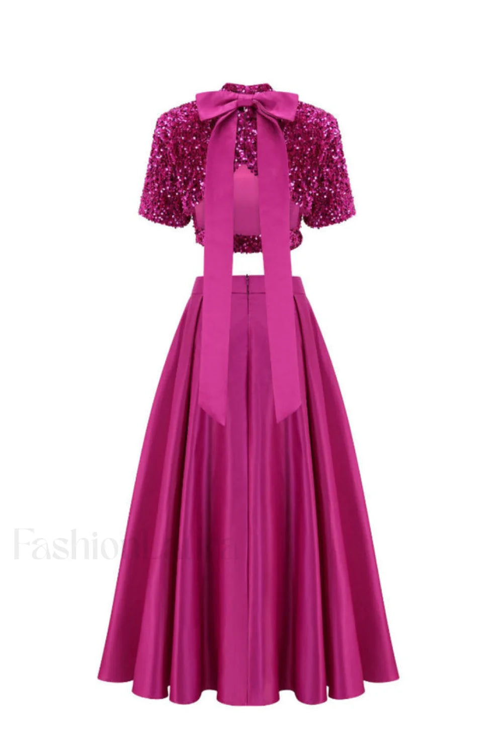 Aisha Sequin Bow Charming Lace Up Set