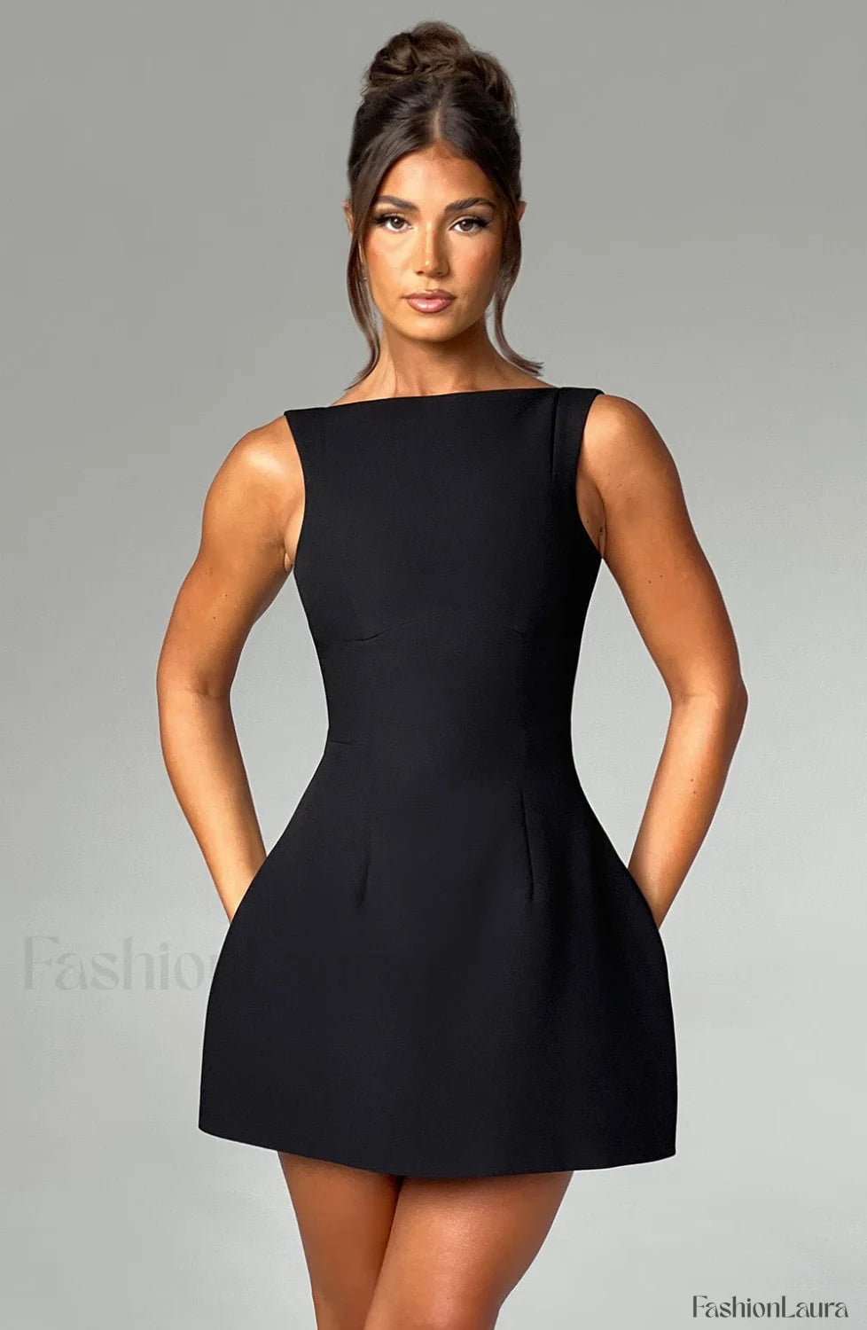 Alana Mini Graceful Dress Black Dress