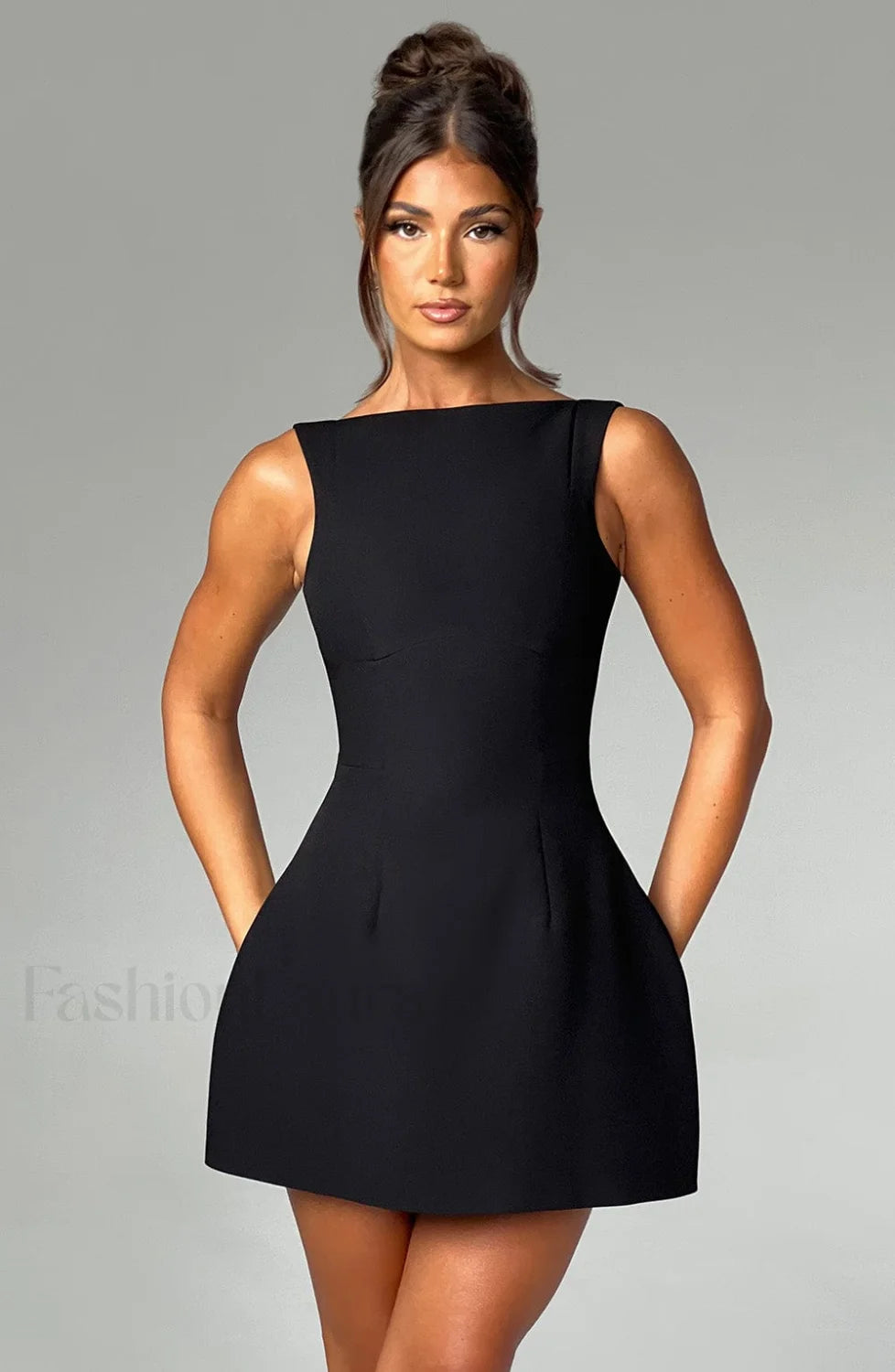 Alana Mini Graceful Dress Black Dress