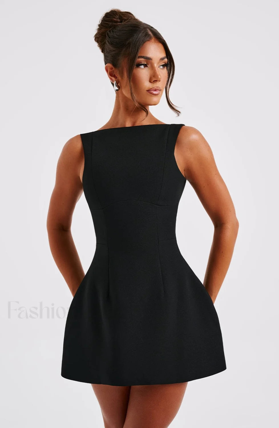 Alana Mini Graceful Dress Black Dress