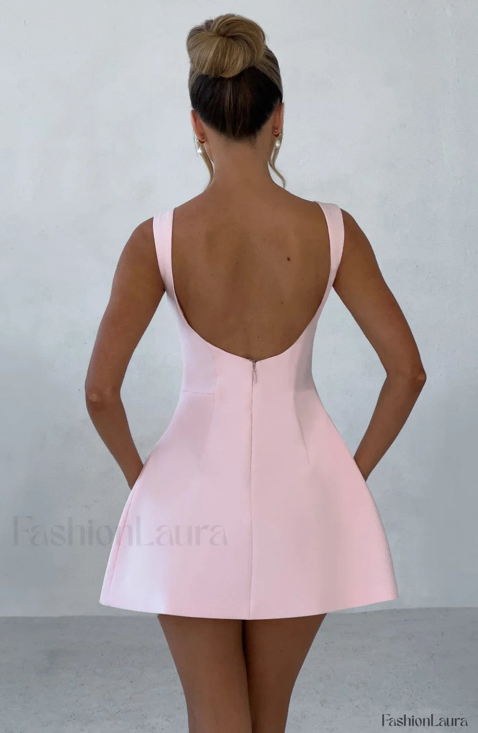 Alana Mini Graceful Dress Blush Dress