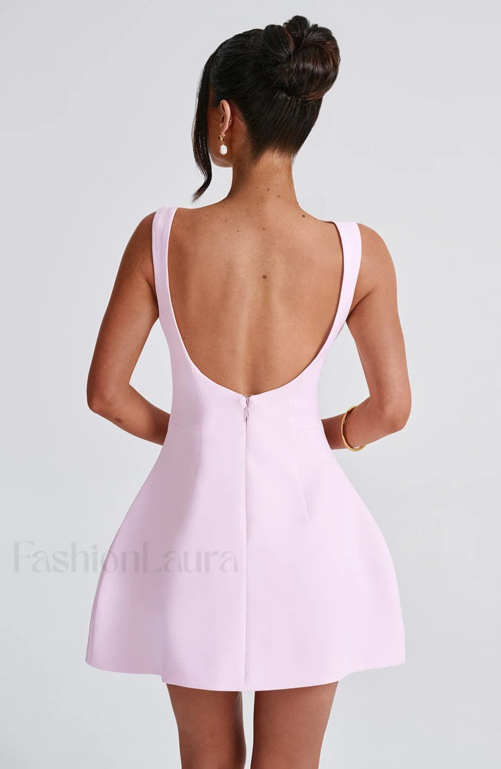 Alana Mini Graceful Dress - Blush Secondary image