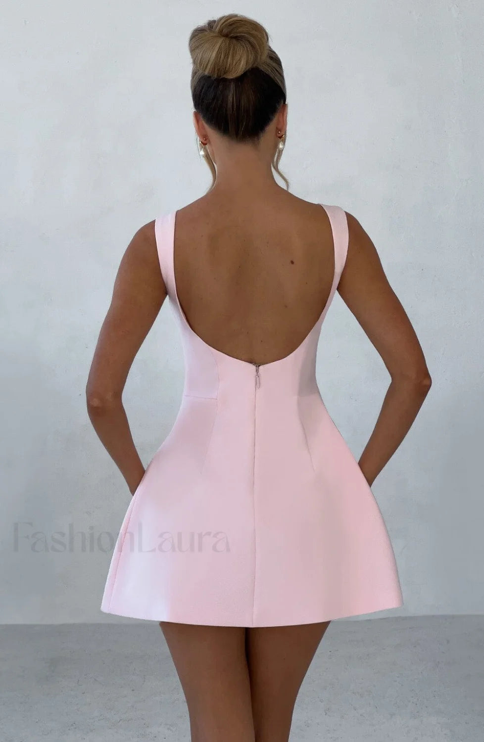 Alana Mini Graceful Dress Blush Dress