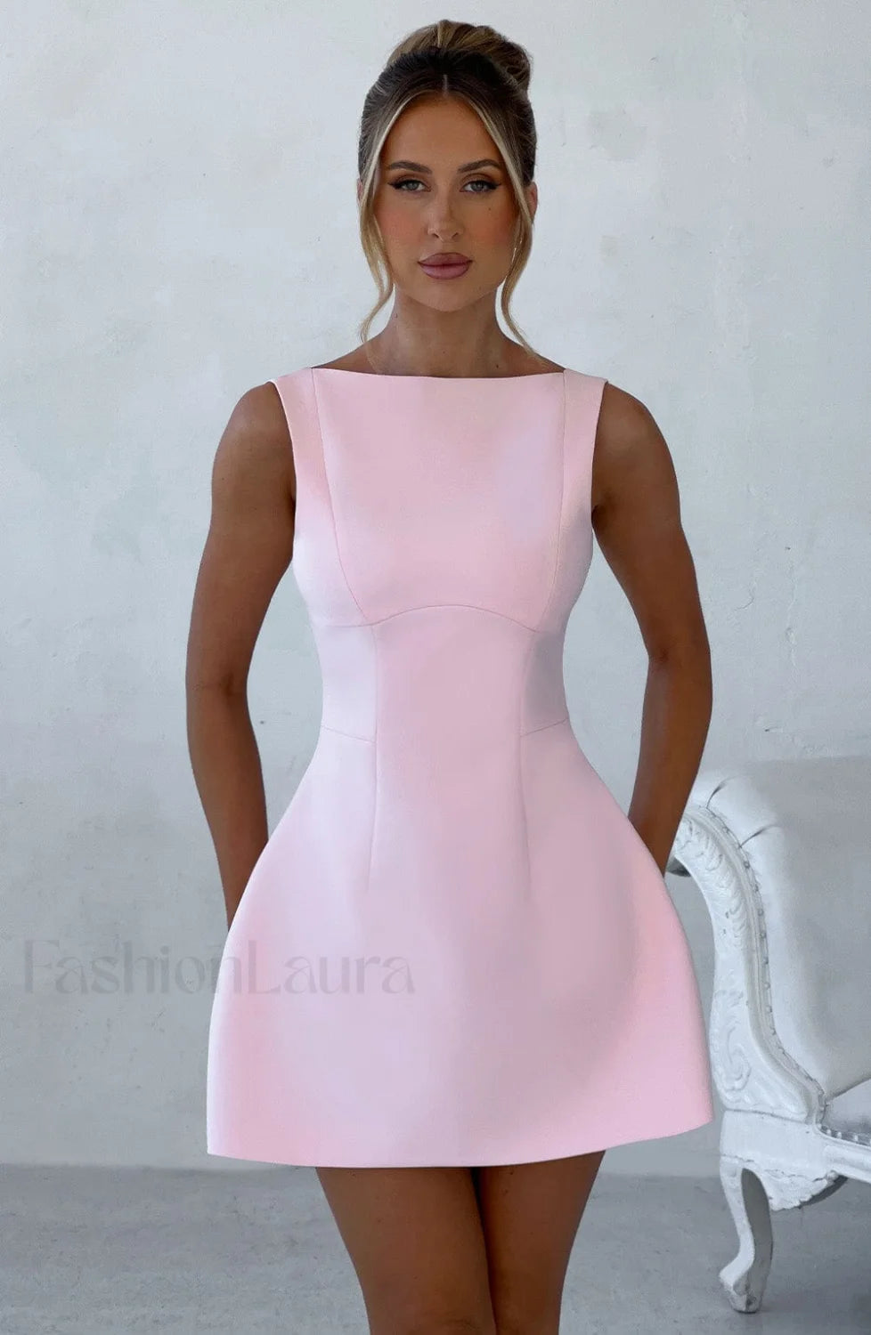 Alana Mini Graceful Dress Blush XS Dress Main image