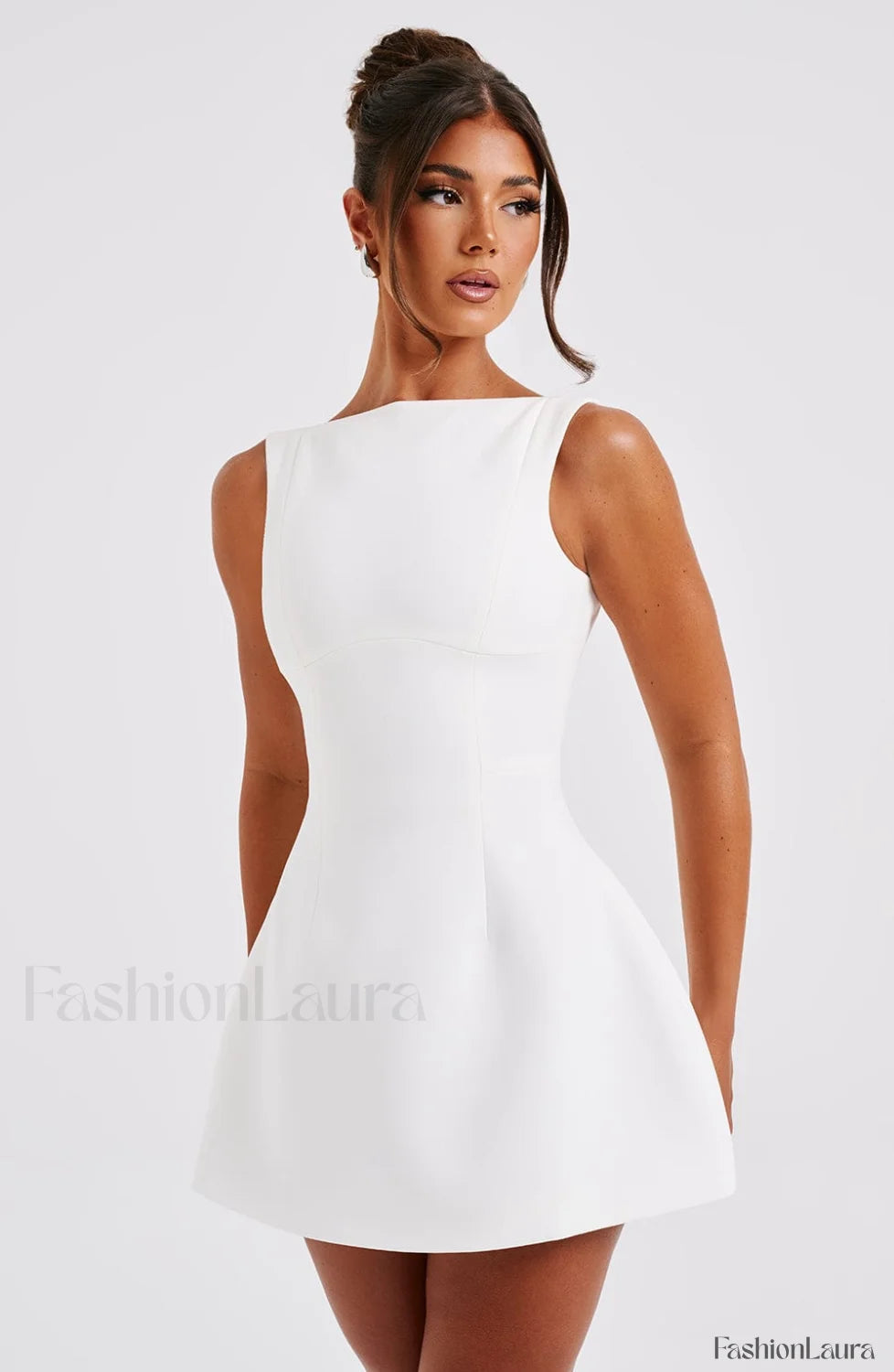 Alana Mini Graceful Dress Ivory Dress