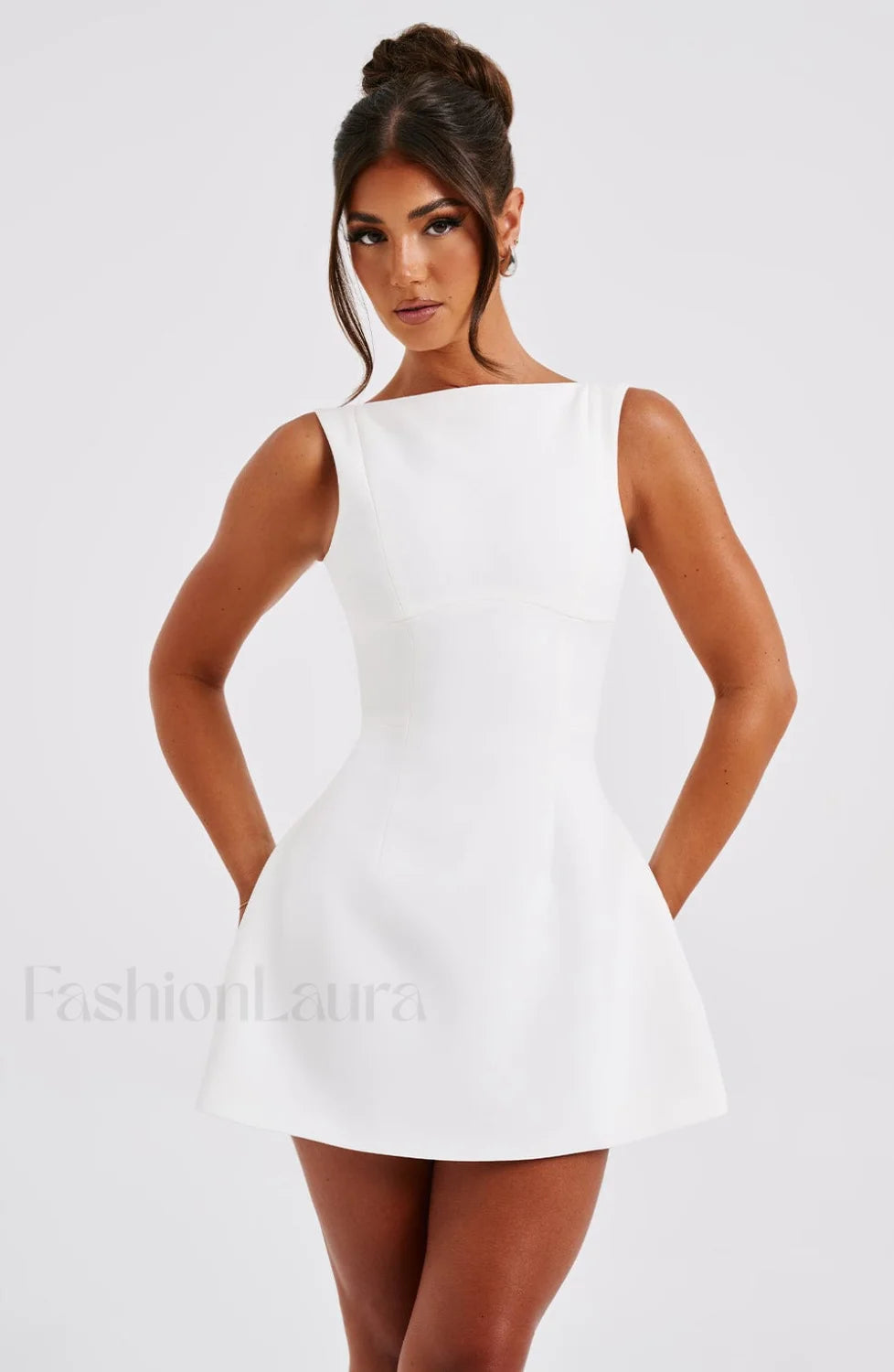 Alana Mini Graceful Dress Ivory Dress