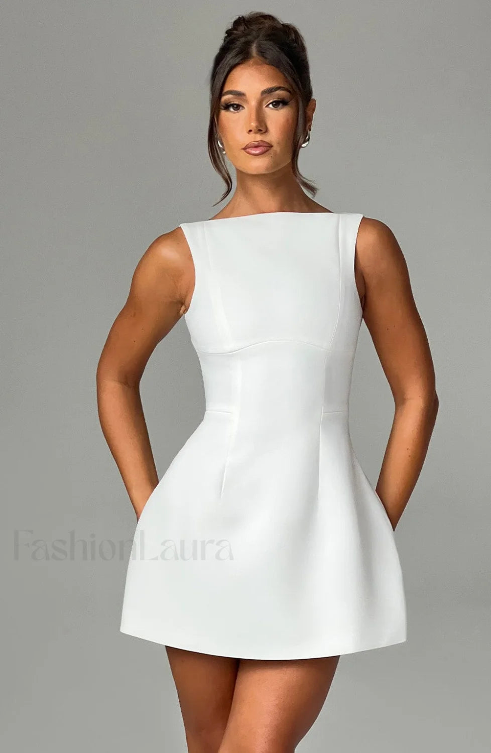 Alana Mini Graceful Dress Ivory Dress