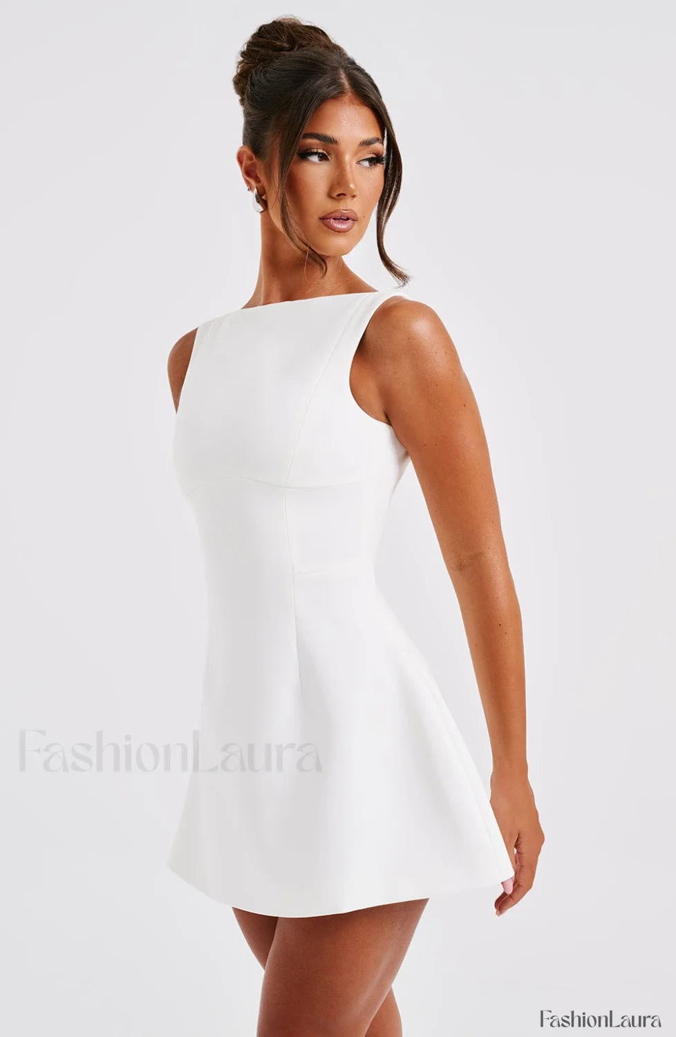 Alana Mini Graceful Dress Ivory Dress