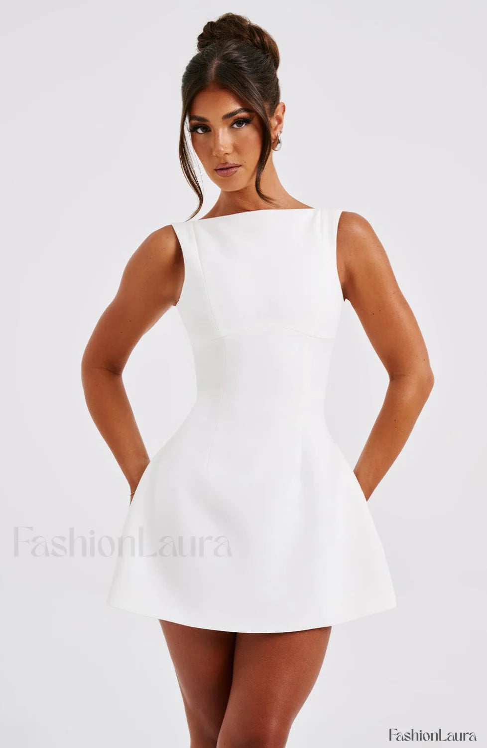 Alana Mini Graceful Dress Ivory Dress