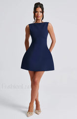 Alana Mini Graceful Dress Navy Dress