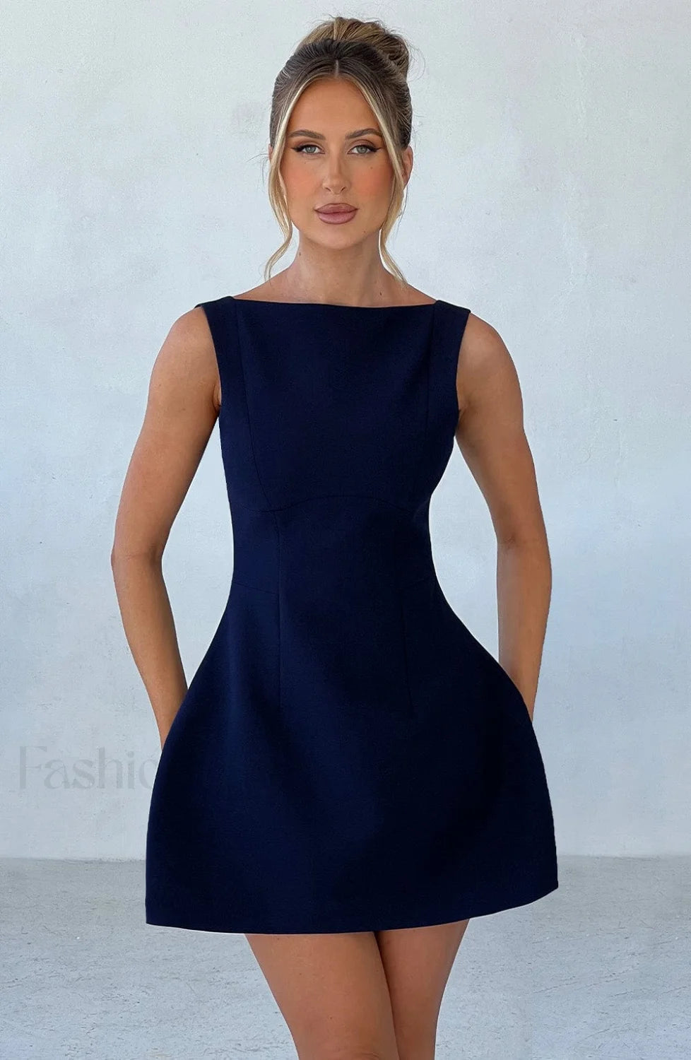 Alana Mini Graceful Dress Navy Dress