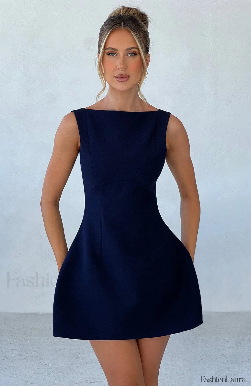Alana Mini Graceful Dress Navy Dress