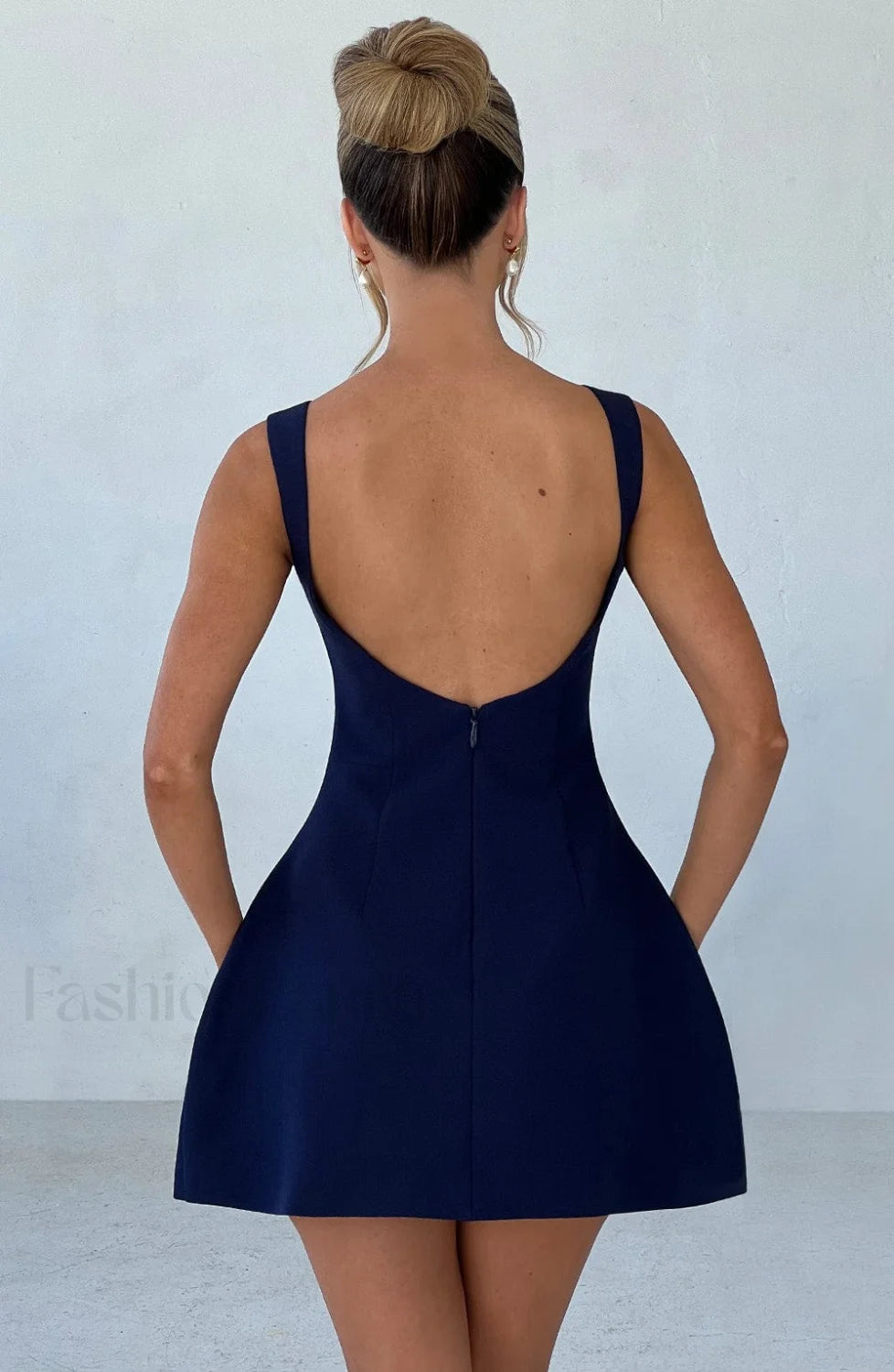 Alana Mini Graceful Dress Navy Dress