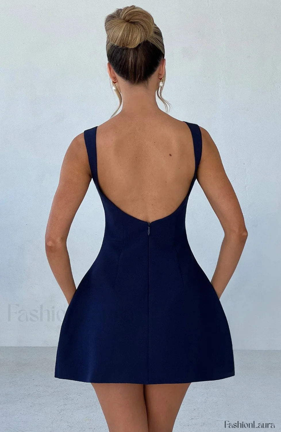 Alana Mini Graceful Dress Navy Dress