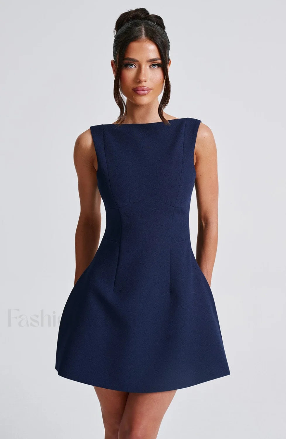 Alana Mini Graceful Dress Navy Dress