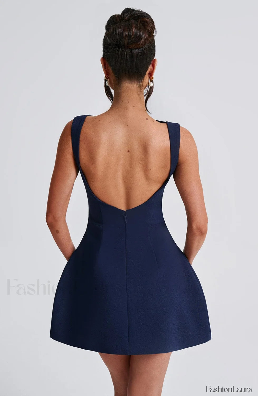 Alana Mini Graceful Dress Navy Dress