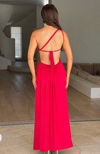 Alecia Maxi Graceful Dress Red Dress