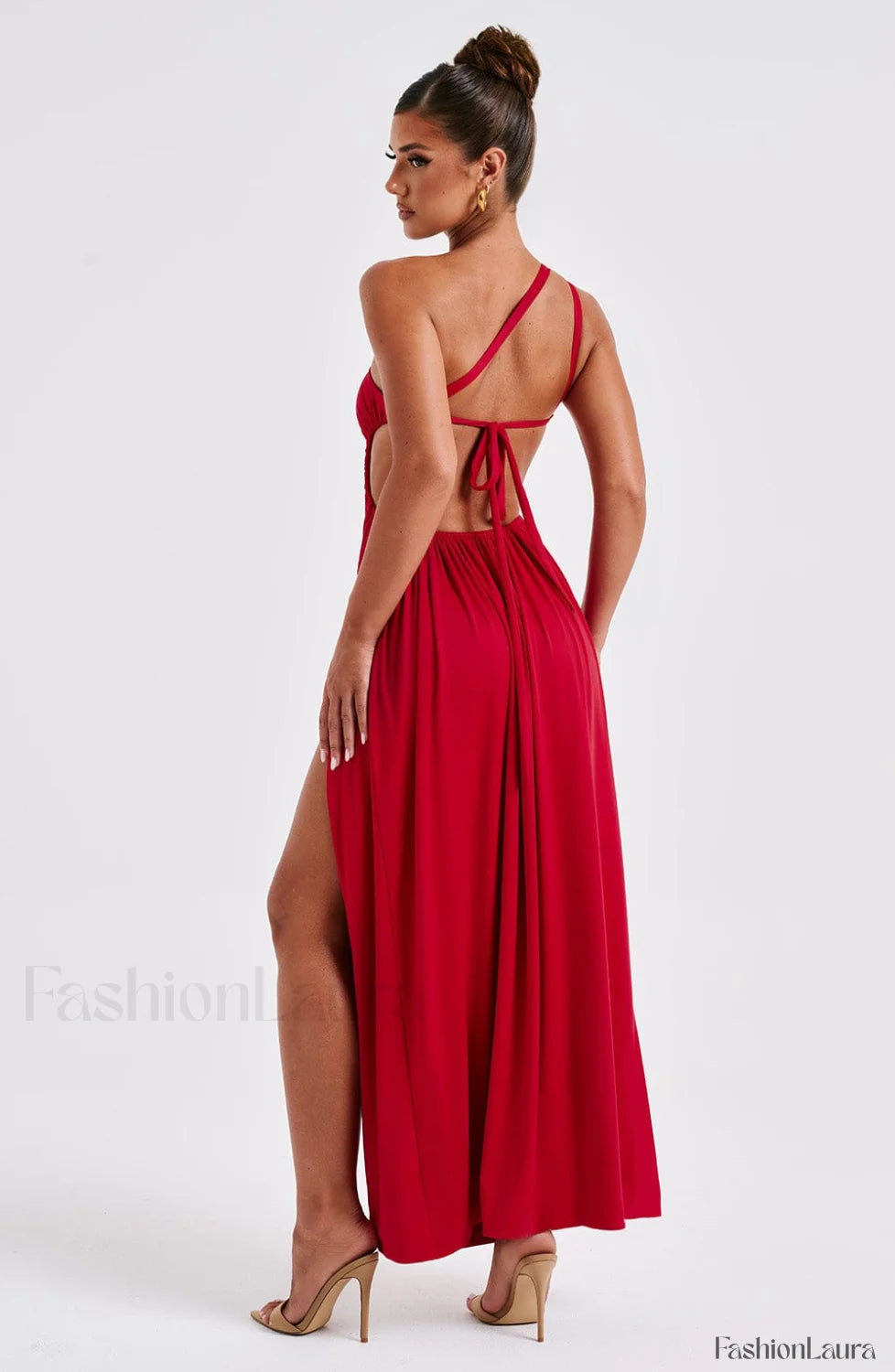 Alecia Maxi Graceful Dress Red Dress