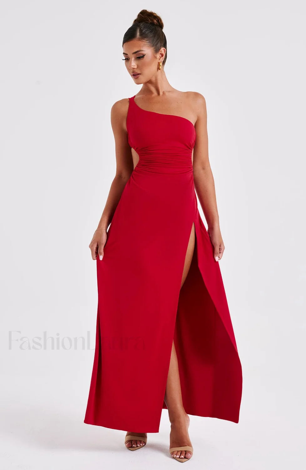 Alecia Maxi Graceful Dress Red Dress