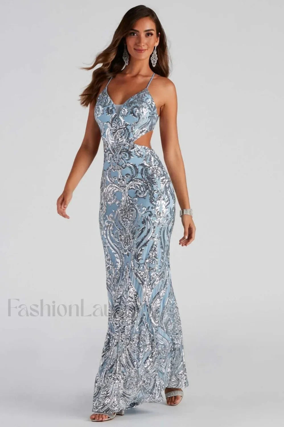 Alice Sequin Stylish Mermaid Formal Dress Secondary image