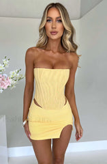 Alina Mini Graceful Skirt Lemon XS Skirt