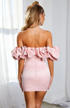 Allie Mini Dress Trendy Baby Pink Dress