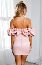 Allie Mini Dress Trendy Baby Pink Dress