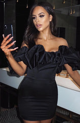 Allie Mini Graceful Dress Black Dress