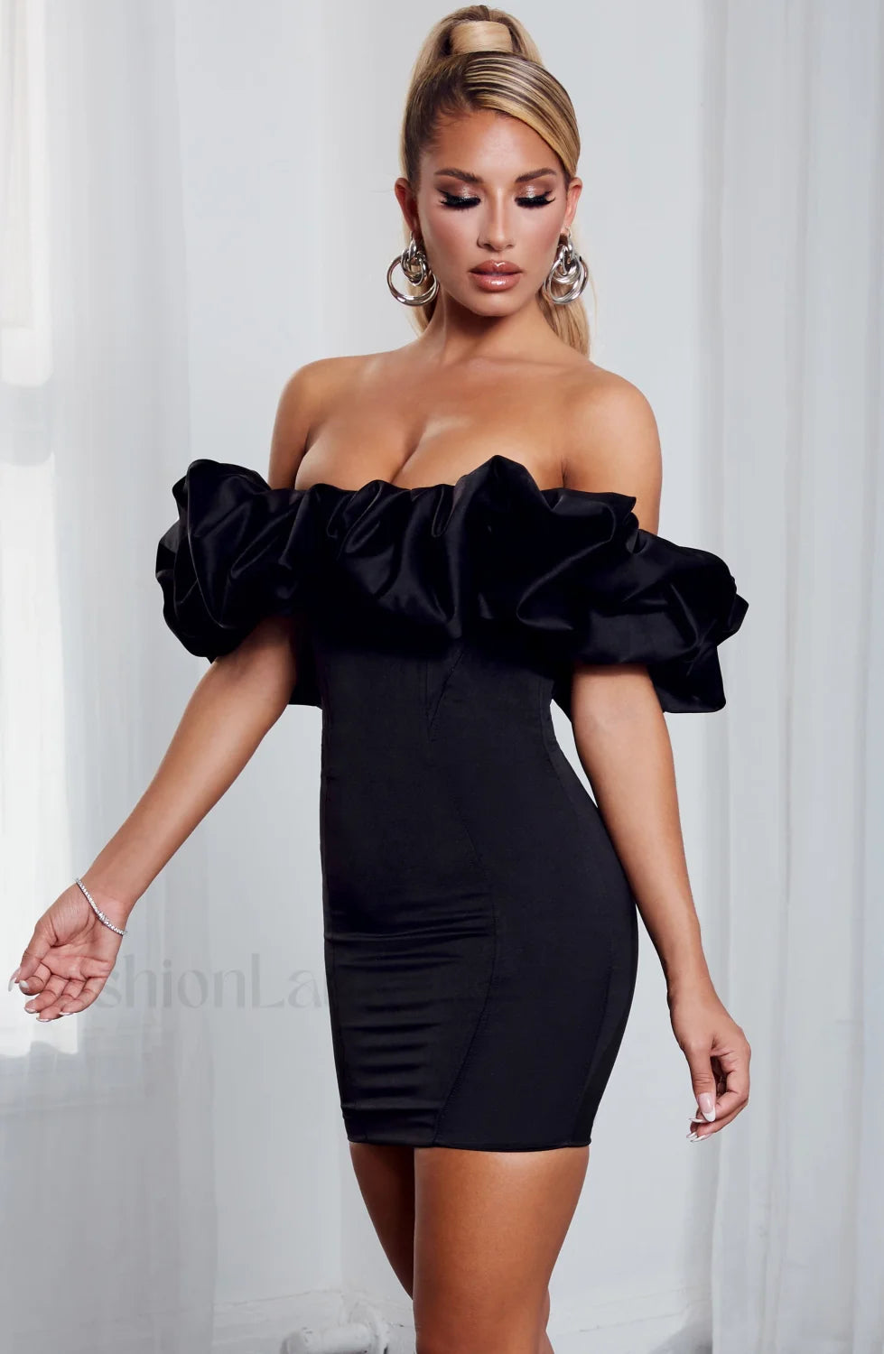 Allie Mini Graceful Dress Black Dress