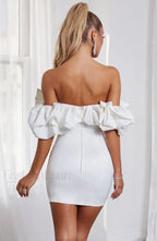 Allie Mini Graceful Dress White Dress