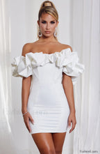 Allie Mini Graceful Dress White Dress