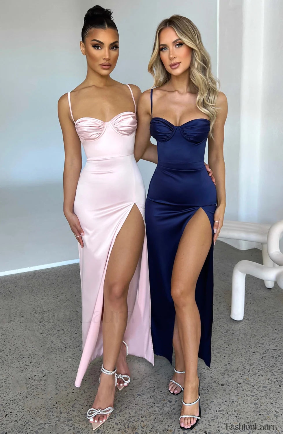 Alora Maxi Graceful Dress Blush Dress
