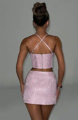 Amadae Corset Graceful Pink Sparkle Tops