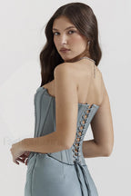 Amadi Satin Bra Charming + Maxi Skirt Set