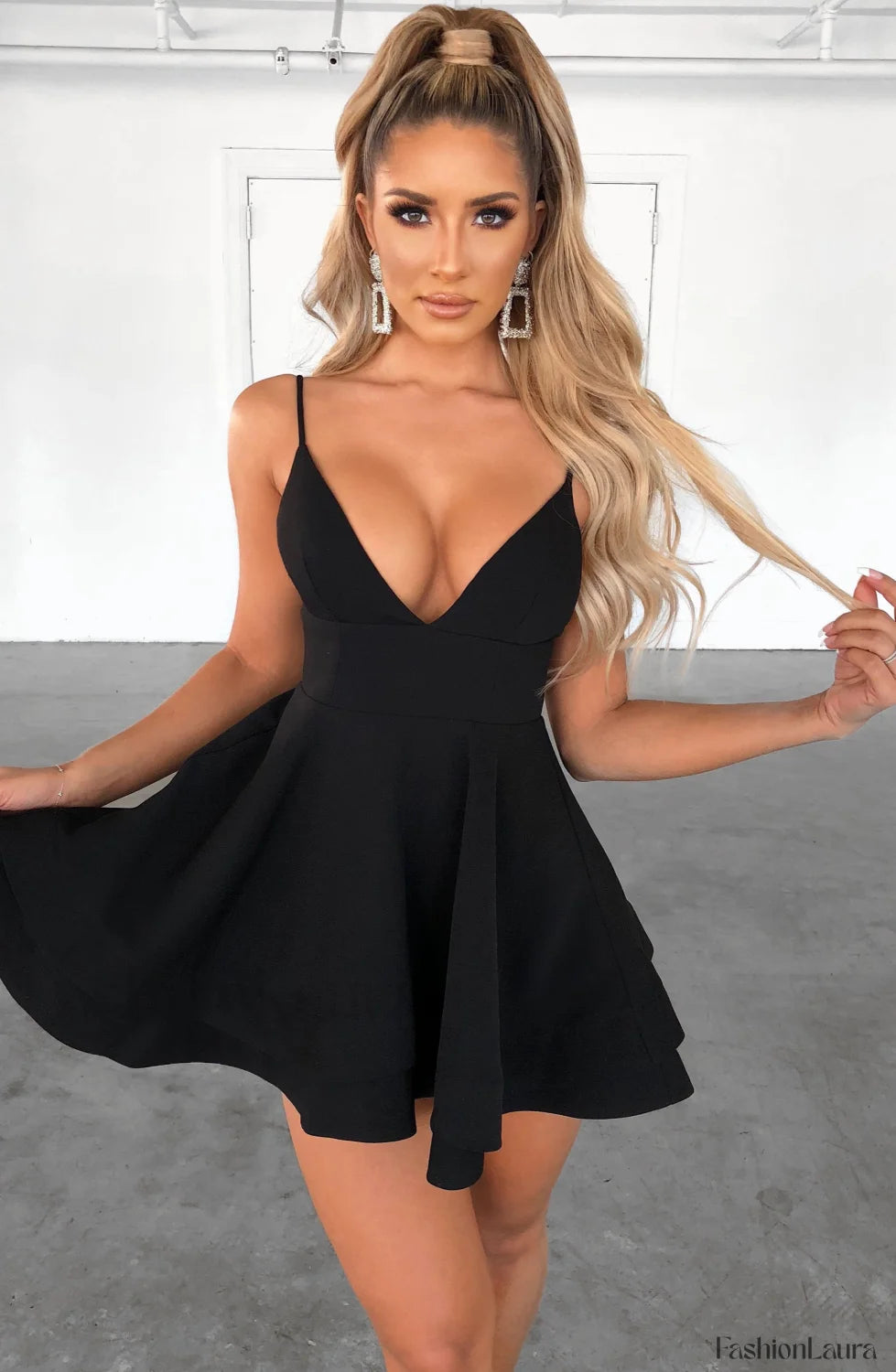 Amanda Mini Graceful Dress Black Dress