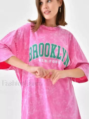 American Vintage Print Cotton T Shirt