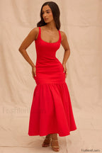 Amore Dropped Stylish Waist Midi Dress