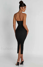 Amore Midi Graceful Dress Black Dress