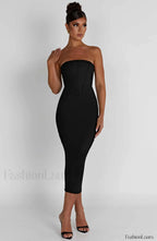 Amore Midi Graceful Dress Black Dress