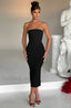 Amore Midi Graceful Dress Black XS Dress