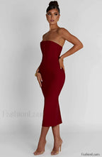 Amore Midi Graceful Dress Red Dress