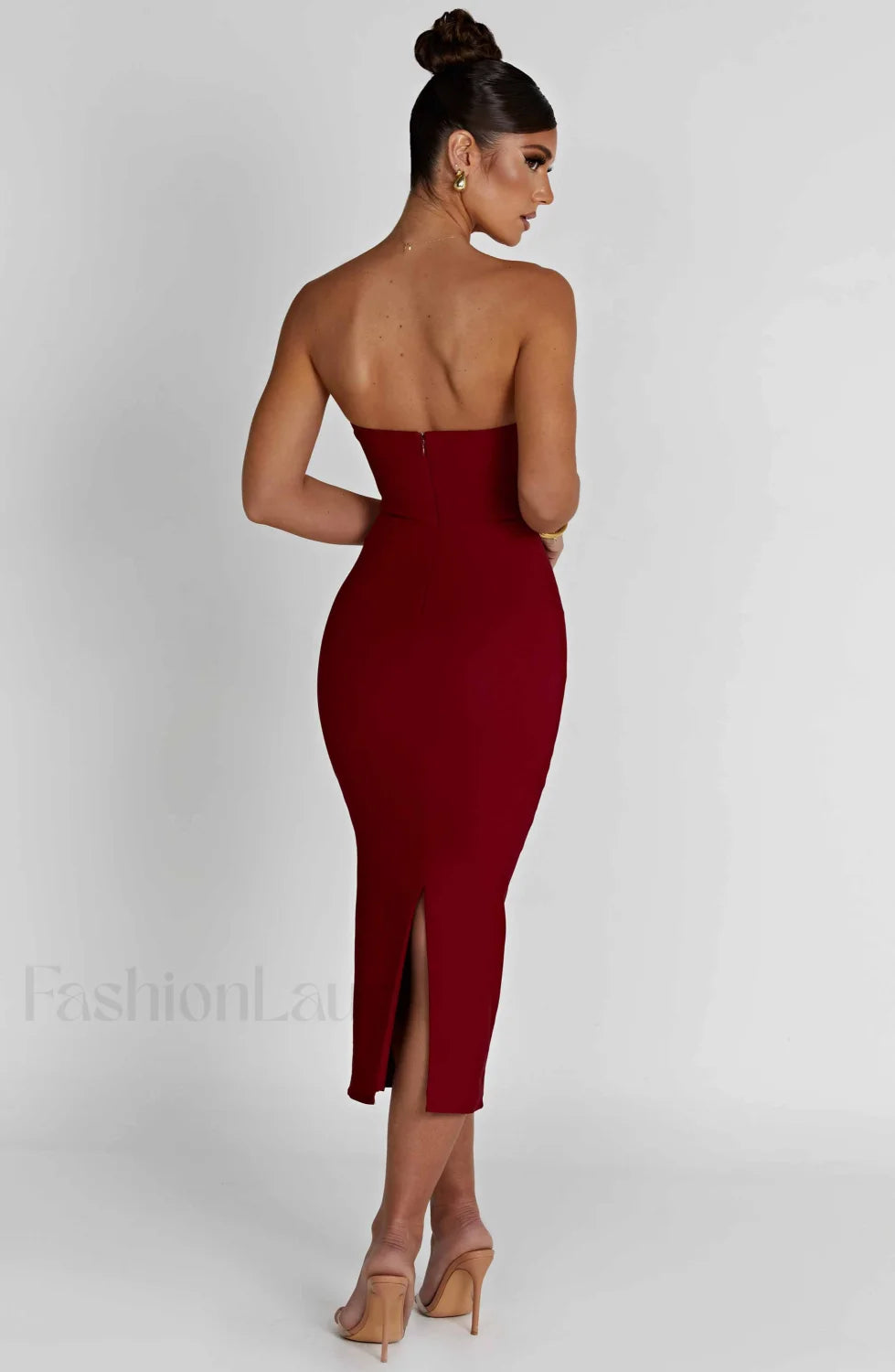 Amore Midi Graceful Dress Red Dress